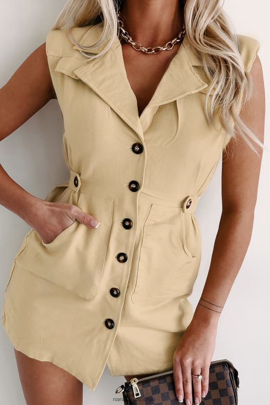 beige NanaMacs strutter blazerkjolen min 402NJ01912