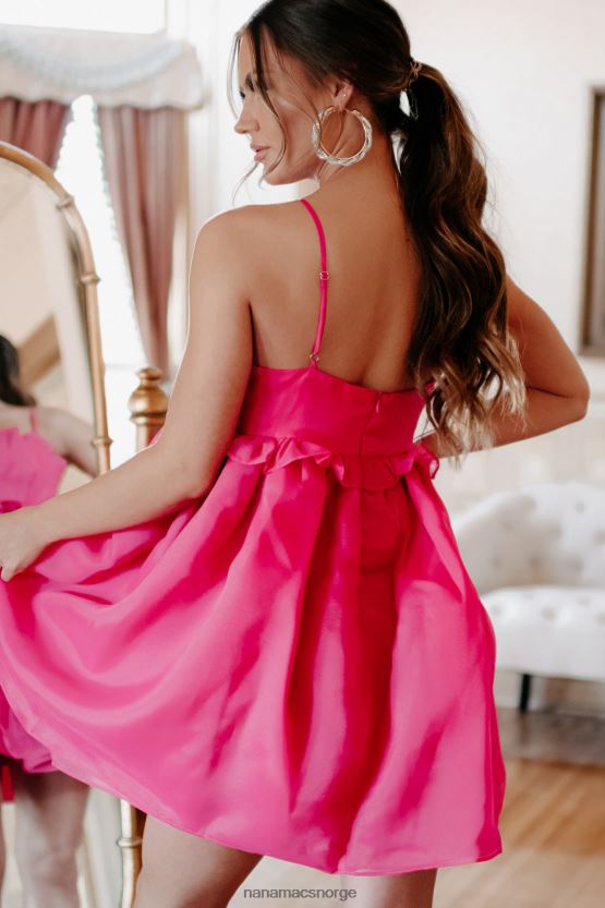 fuchsia NanaMacs her wow organza babydoll kjole 402NJ02032