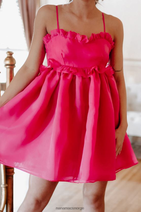 fuchsia NanaMacs her wow organza babydoll kjole 402NJ02032
