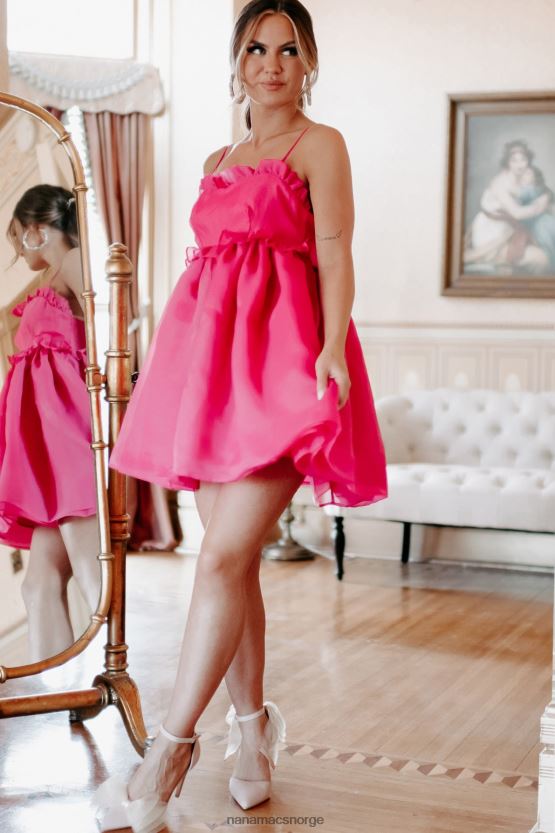 fuchsia NanaMacs her wow organza babydoll kjole 402NJ02032