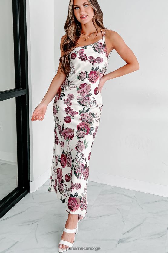 krem NanaMacs eier kvelden en skulder sateng slip kjole 402NJ02294