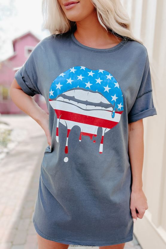 kull NanaMacs dryppende av stolthet oversized grafisk t-skjortekjole 402NJ03577