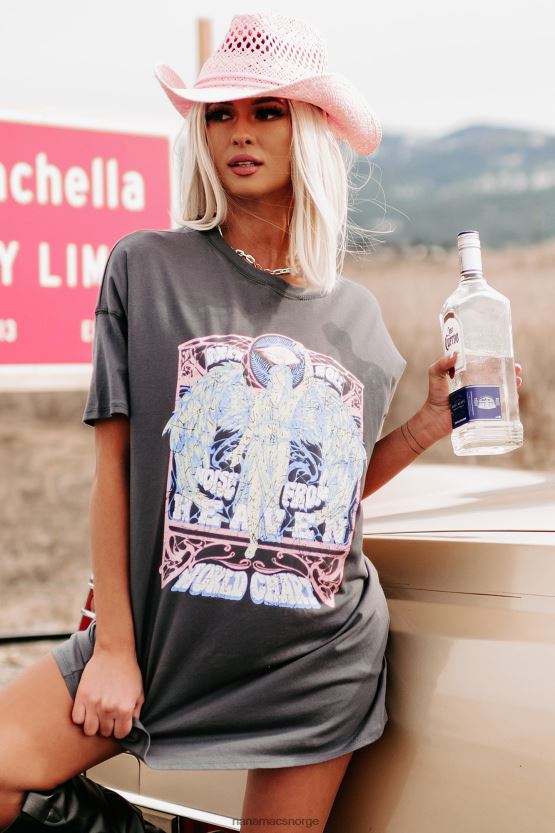 kull NanaMacs støy fra himmelen oversized grafisk t-skjortekjole 402NJ01092