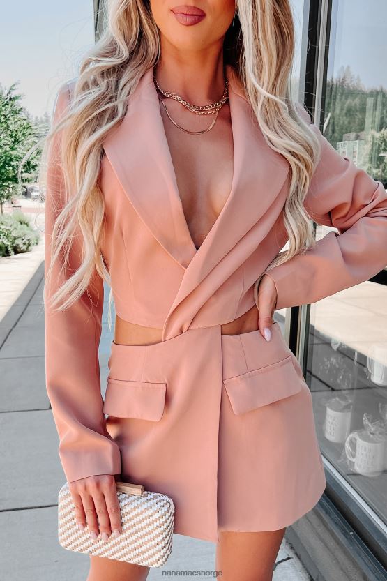 laks NanaMacs uutnyttet potensielt utskåret blazerkjole 402NJ02154