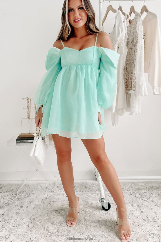 mynte NanaMacs mitt eneste ønske fra skulderen babydoll kjole 402NJ01888