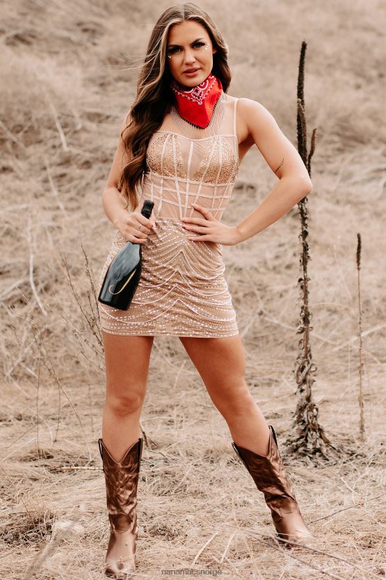 naken NanaMacs følelse ustoppelig rhinestone bodysuit kjole 402NJ01999