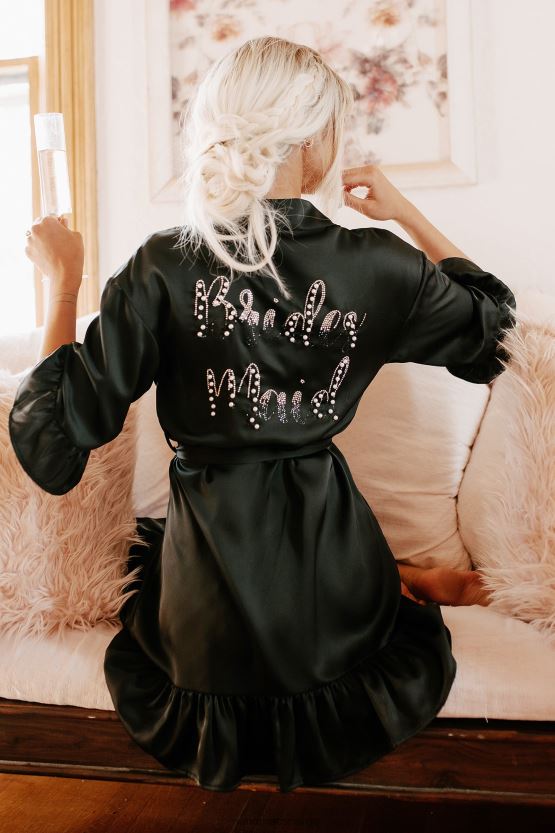 svart NanaMacs hun endrer etternavnet "brudepike"-kappe (svart) 402NJ03837