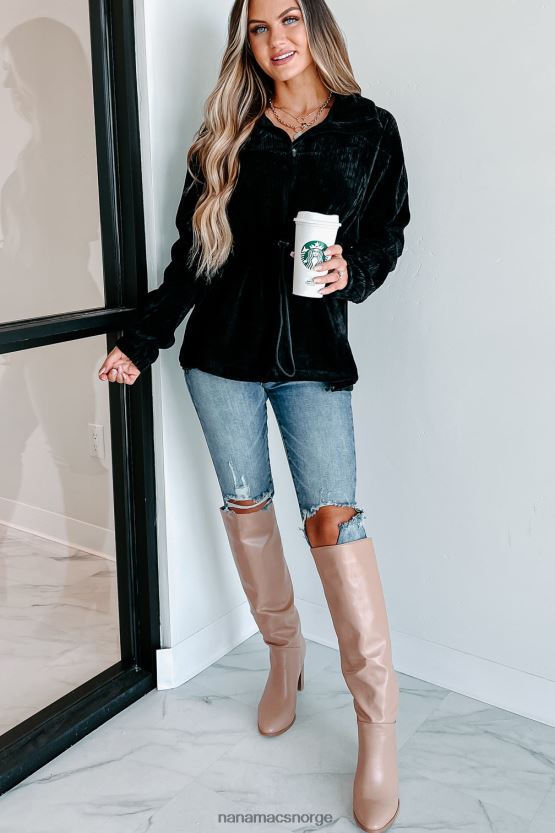 svart NanaMacs interessant perspektiv cordfløyelgenser 402NJ03813