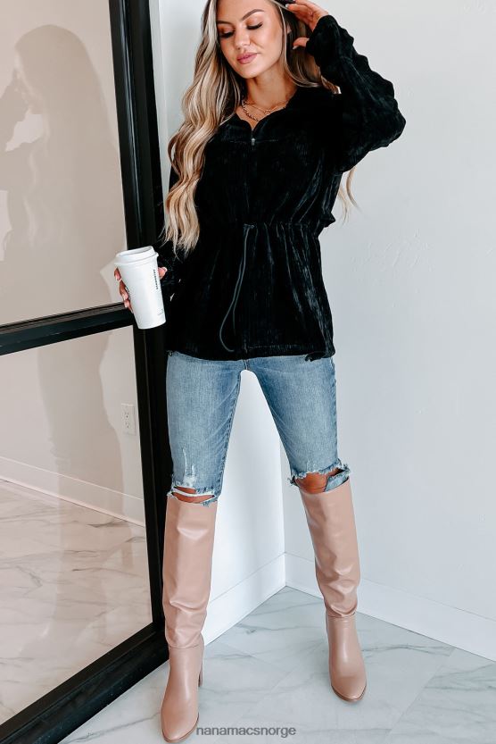 svart NanaMacs interessant perspektiv cordfløyelgenser 402NJ03813