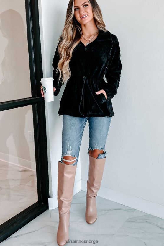 svart NanaMacs interessant perspektiv cordfløyelgenser 402NJ03813