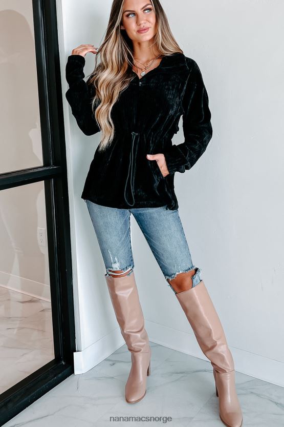 svart NanaMacs interessant perspektiv cordfløyelgenser 402NJ03813