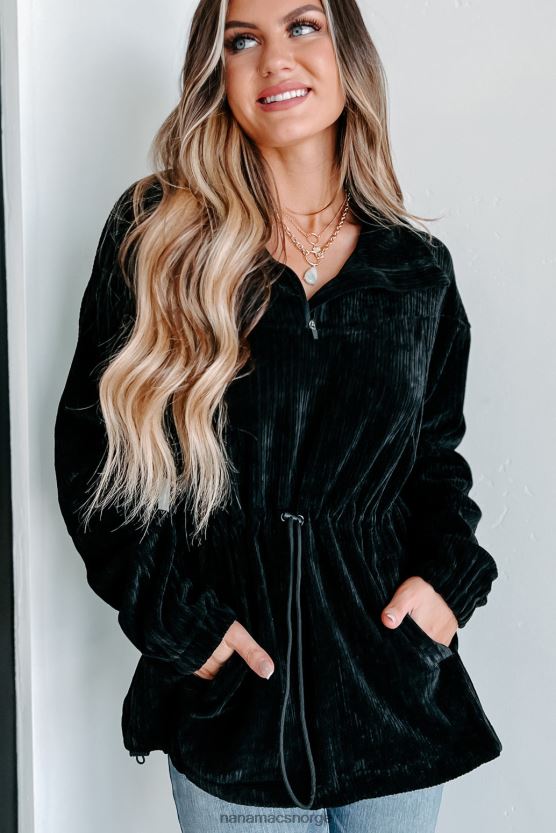 svart NanaMacs interessant perspektiv cordfløyelgenser 402NJ03813