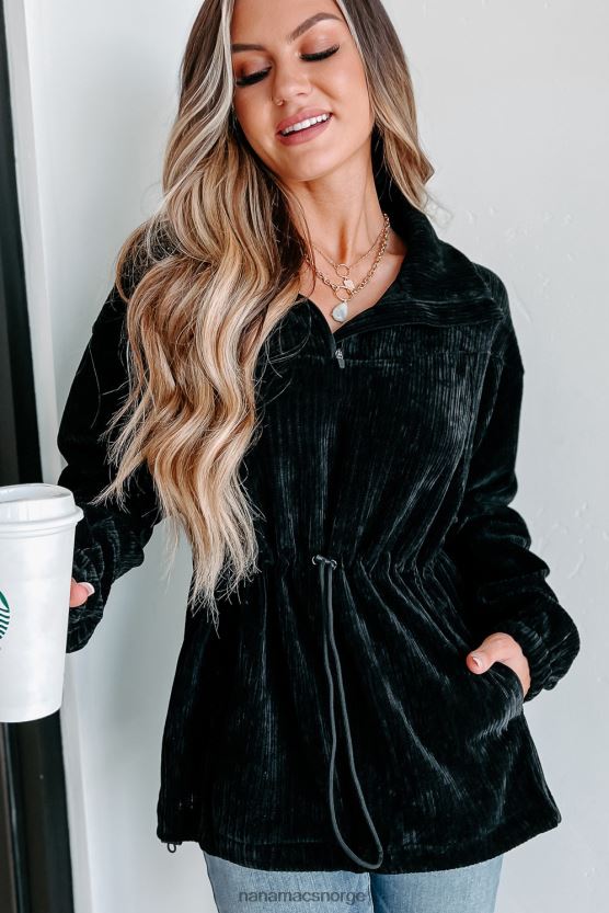 svart NanaMacs interessant perspektiv cordfløyelgenser 402NJ03813