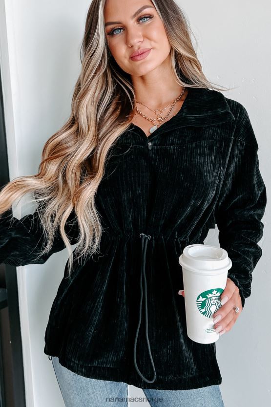 svart NanaMacs interessant perspektiv cordfløyelgenser 402NJ03813