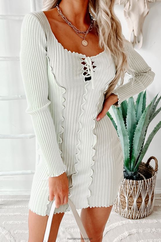 salvie NanaMacs soraya langermet salatkant fargeblokk bodycon 402NJ02471