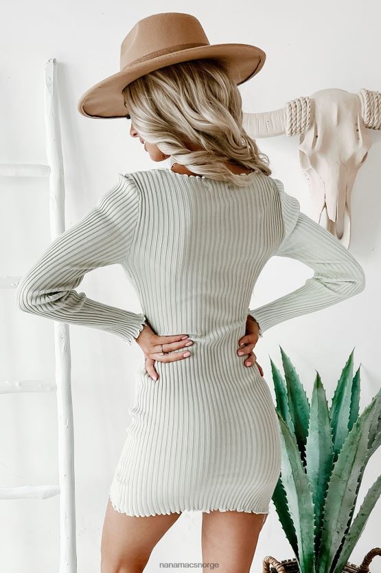 salvie NanaMacs soraya langermet salatkant fargeblokk bodycon 402NJ02471