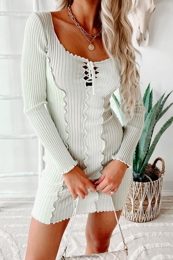 salvie NanaMacs soraya langermet salatkant fargeblokk bodycon 402NJ02471