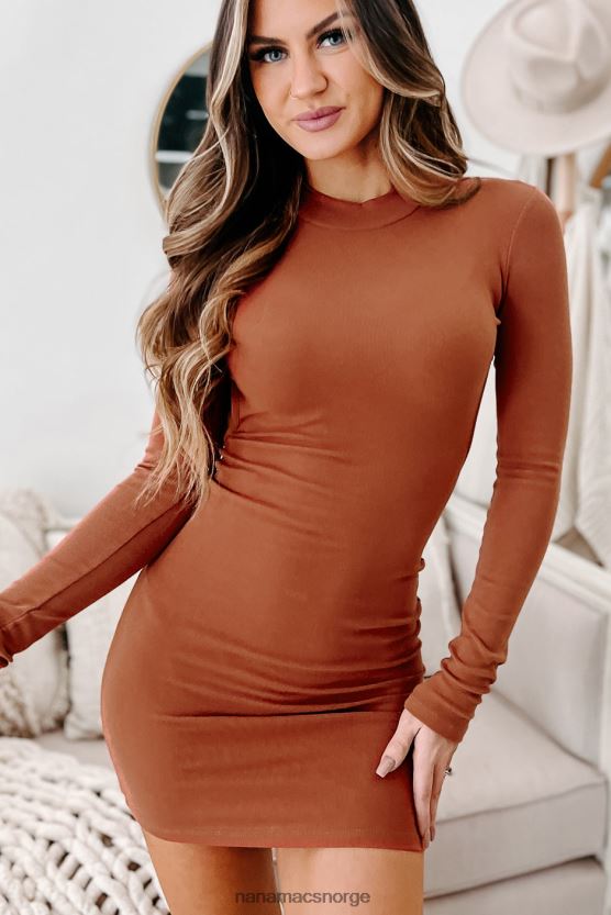 terrakotta NanaMacs lagre unnskyldninger åpne bakside bodycon 402NJ02474