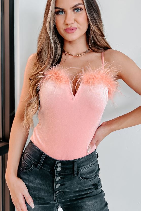 baby rosa NanaMacs fjær eller ikke original fjærtrimmet body 402NJ0194