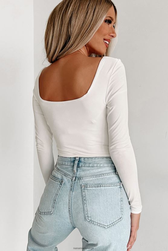 krem NanaMacs corine original bodysuit med firkantet hals 402NJ0286