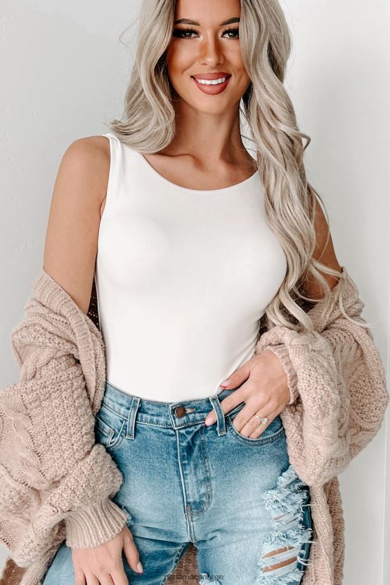 krem NanaMacs georgette original ermeløs scoop back body 402NJ0289