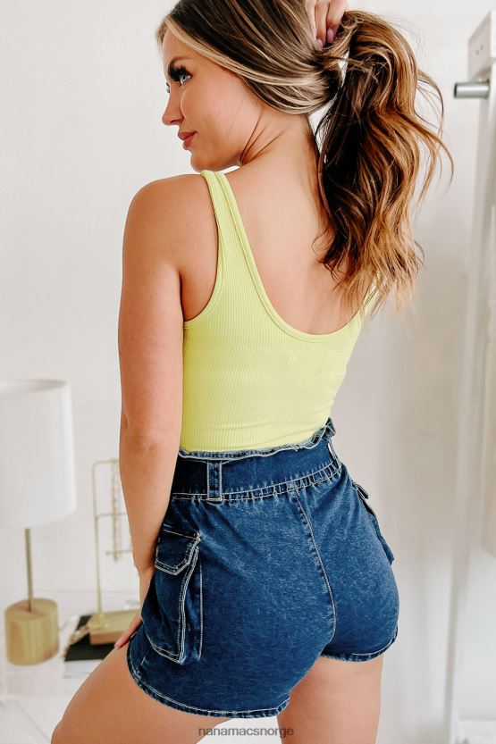 lime NanaMacs dawson ribbet tank bodysuit 402NJ0292