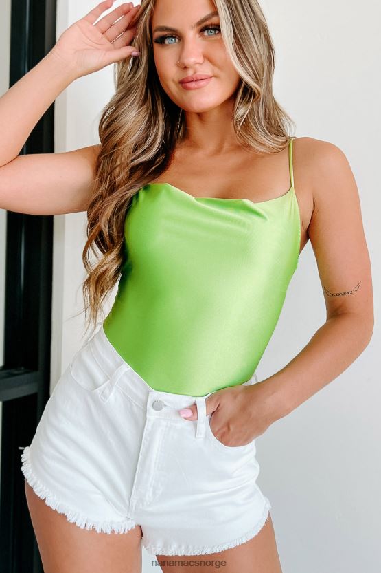 lime NanaMacs i dine tanker cowl neck bodysuit 402NJ0449