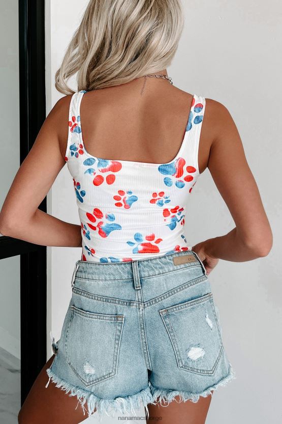 poter NanaMacs patriotiske poter original bodysuit med potetrykk 402NJ01540