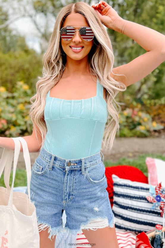 salvie NanaMacs forfriskende bris ribbet tank bodysuit 402NJ0338