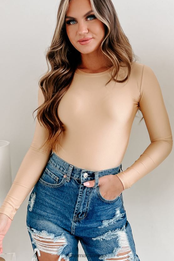 sand NanaMacs naturlig langermet bodysuit 402NJ0359