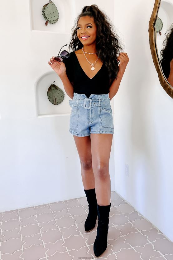 svart NanaMacs dristig fremskritt med puffermer med knytebakover 402NJ0346