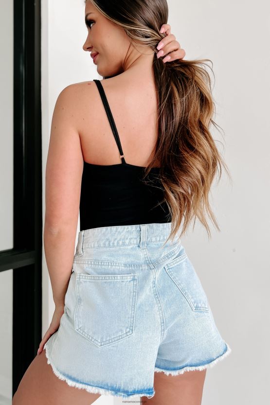 svart NanaMacs flytt over bodysuit med firkantet hals 402NJ0459