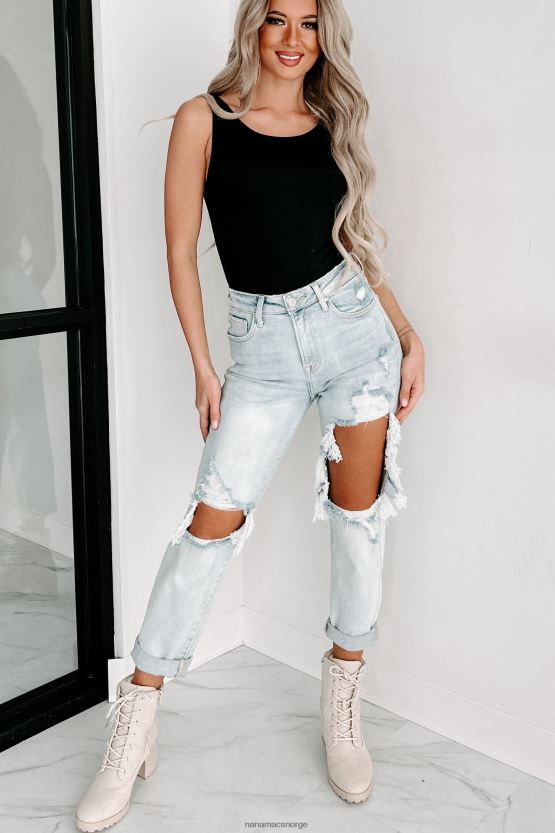 svart NanaMacs georgette original ermeløs scoop back body 402NJ0287