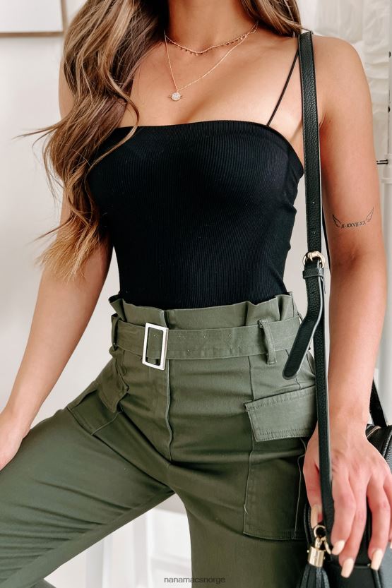 svart NanaMacs gode ting kommer, ribbet basic body 402NJ0300