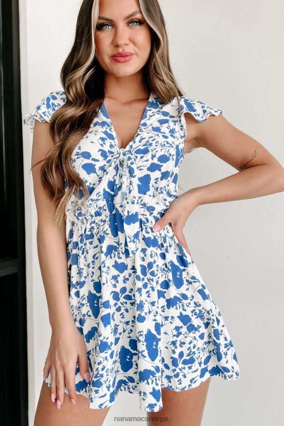 blå/elfenben NanaMacs for min skyld knyte frontromper 402NJ02554