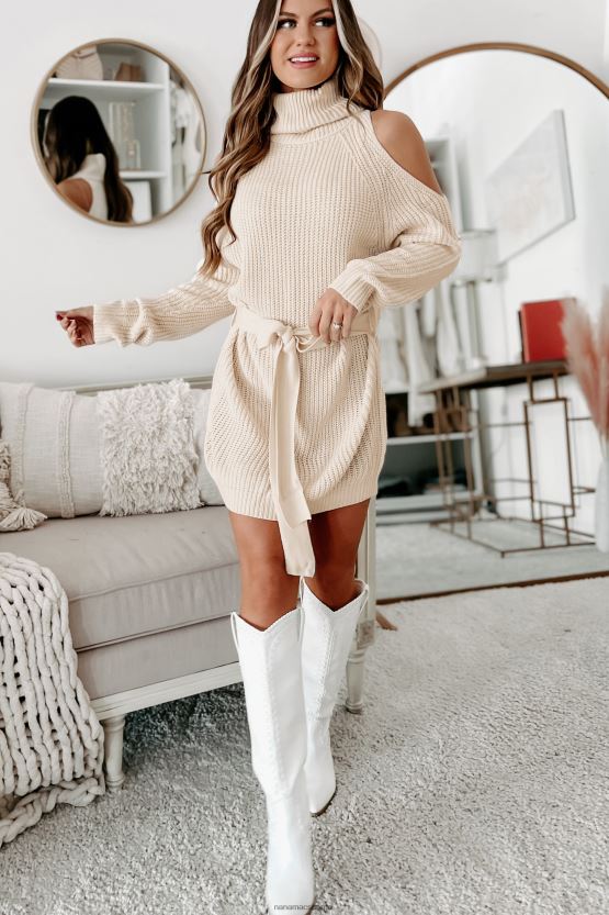 krem NanaMacs tar over min tid kald skulder genser kjole 402NJ02449