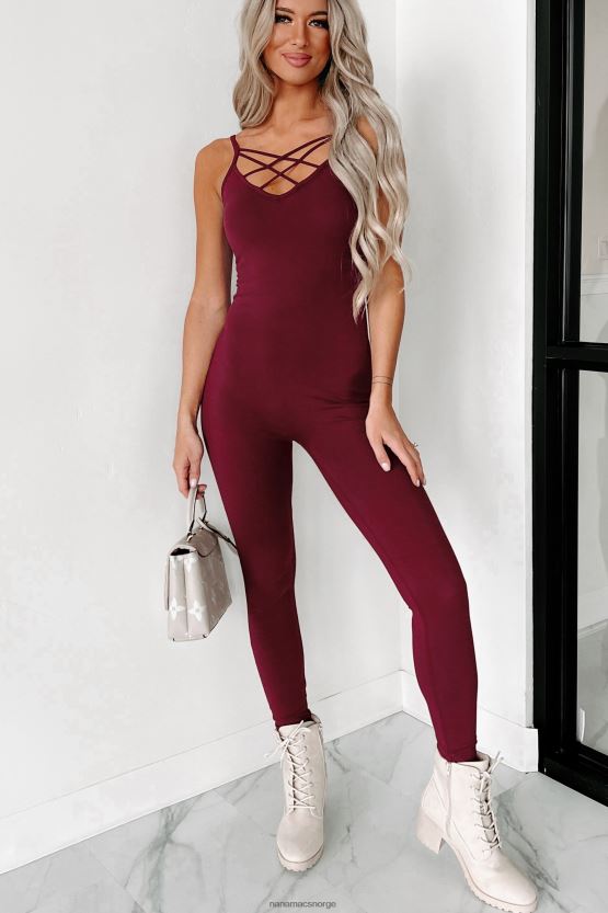 burgunder NanaMacs ta det med ro kattedrakt 402NJ02655