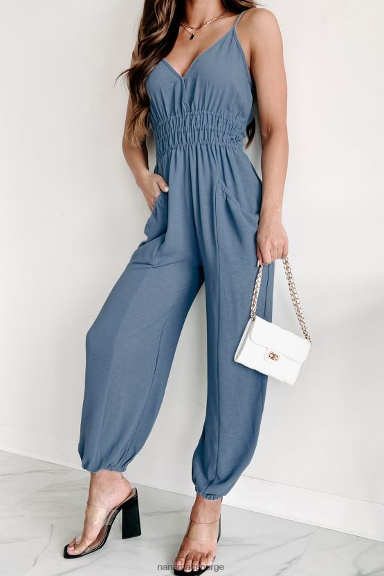 denim NanaMacs ingenting personlig surplice jumpsuit 402NJ02681
