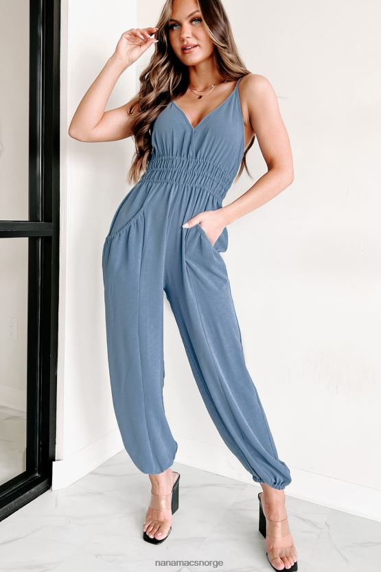 denim NanaMacs ingenting personlig surplice jumpsuit 402NJ02681
