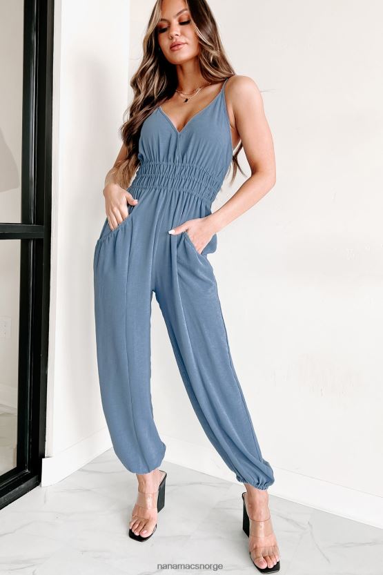 denim NanaMacs ingenting personlig surplice jumpsuit 402NJ02681