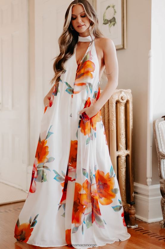 hvit NanaMacs ser etter komplimenter floral jumpsuit med brede ben 402NJ02678