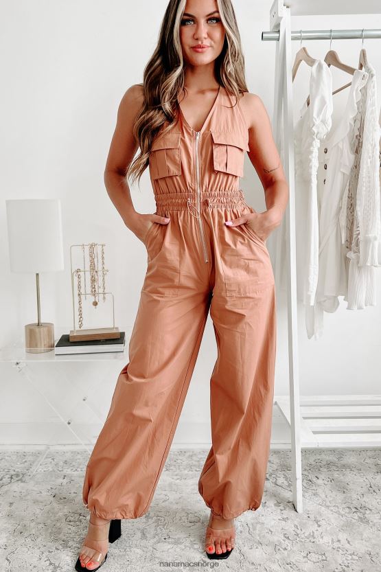 kamel NanaMacs briley jumpsuit med glidelås foran 402NJ02504
