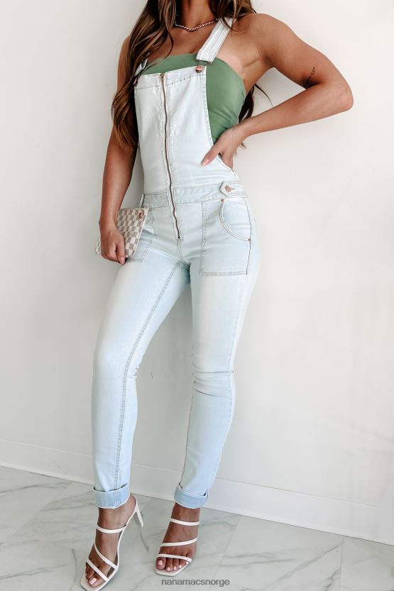 lett denim NanaMacs lang tid kommer skinny denim overalls 402NJ02613