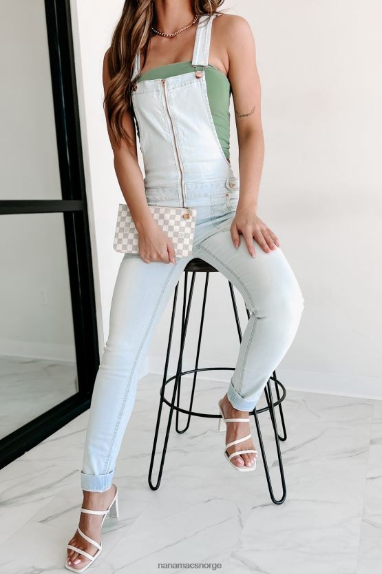 lett denim NanaMacs lang tid kommer skinny denim overalls 402NJ02613