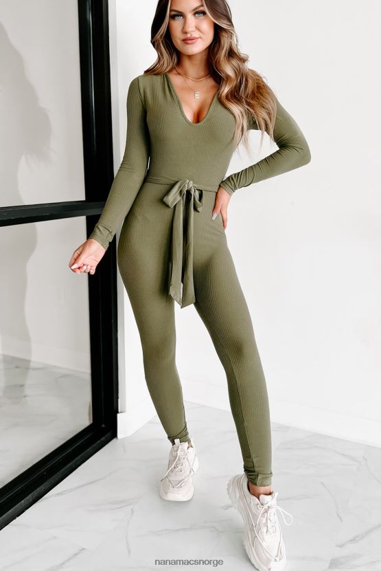 oliven NanaMacs ikke bekymre deg for meg ribbet jumpsuit 402NJ02658