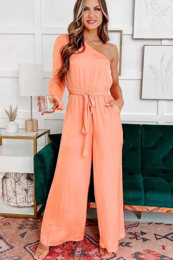 oransje NanaMacs hold det interessant en skulder jumpsuit 402NJ02683