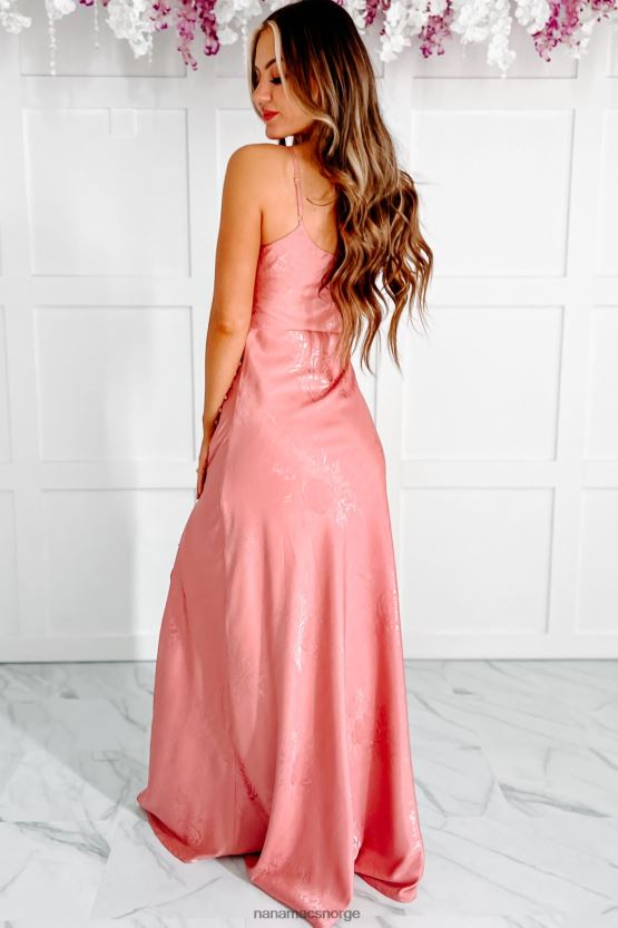 lilla NanaMacs uovertruffen skjønnhet metallisk blomstret maxi-kjole med kappe 402NJ02409