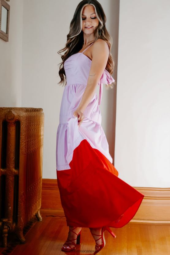 orkide NanaMacs ekte smiler colorblock maxi kjole 402NJ02394