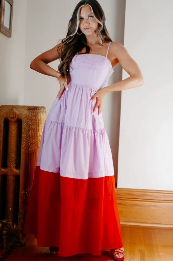 orkide NanaMacs ekte smiler colorblock maxi kjole 402NJ02394