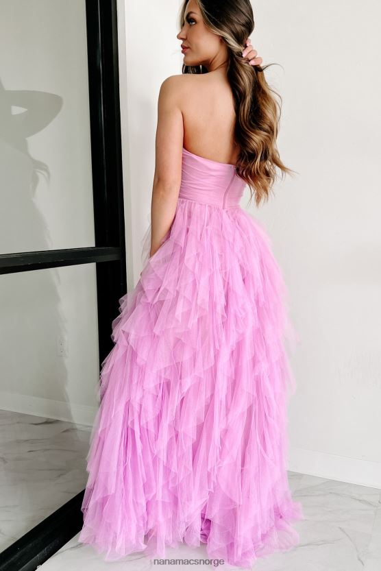 orkide NanaMacs gallamål stroppeløs maxi-kjole i tyll 402NJ02356